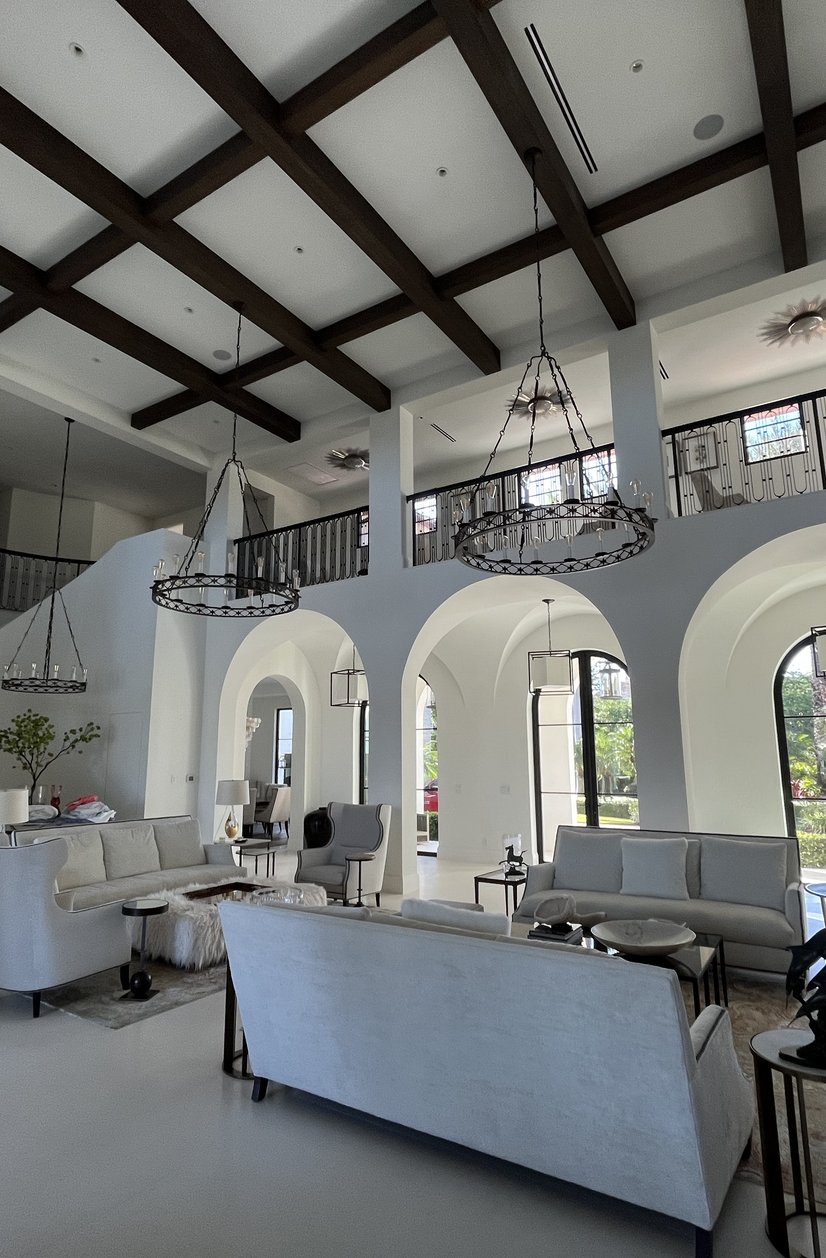 open concept living room