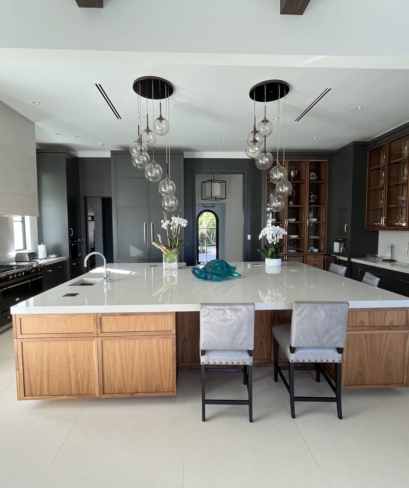 pristine kitchen area